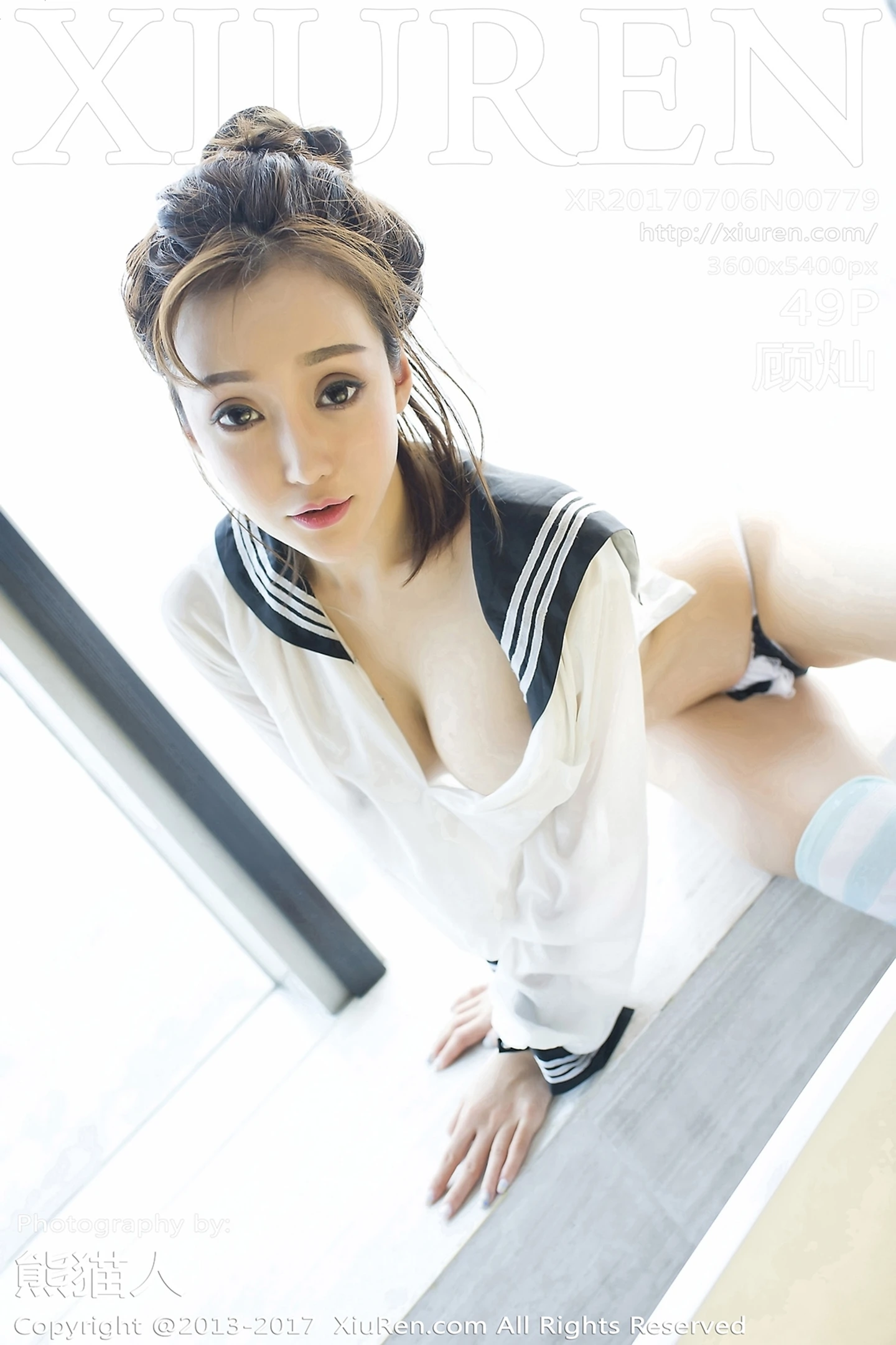 [XiuRen秀人网]No.779_网红嫩模顾灿条带死库水秀白嫩美乳学生制服湿身诱惑写真49P-秀人网 - XiuRen.Space